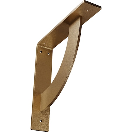 Ekena Millwork Bulwark Steel Bracket, Hammered Gold 2"W x 10"D x 10"H BKTM02X10X10BUHGO